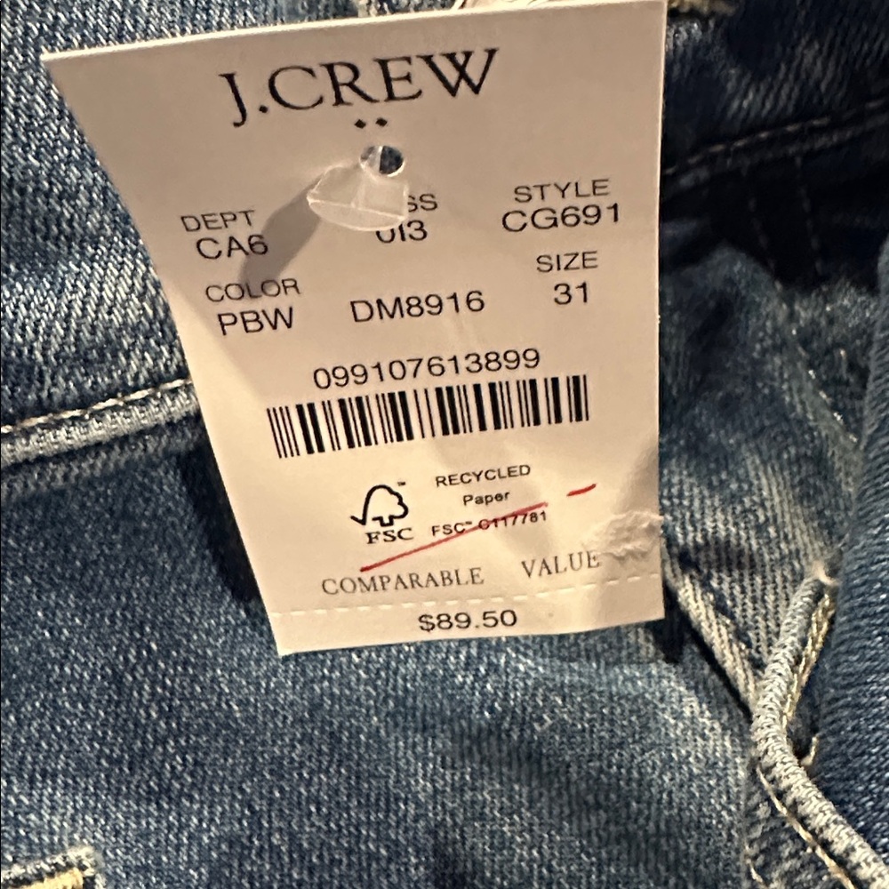 J.Crew Sailor Patch Pocket Denim Shorts – Size 31new with tags Brand: J.Crew - Picture 9 of 9